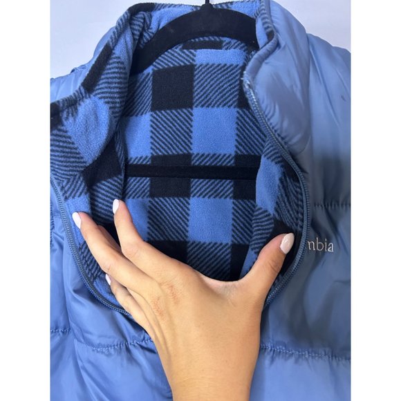 Columbia Sky Blue Reversible Puffer Vest XS-S - Picture 5 of 7